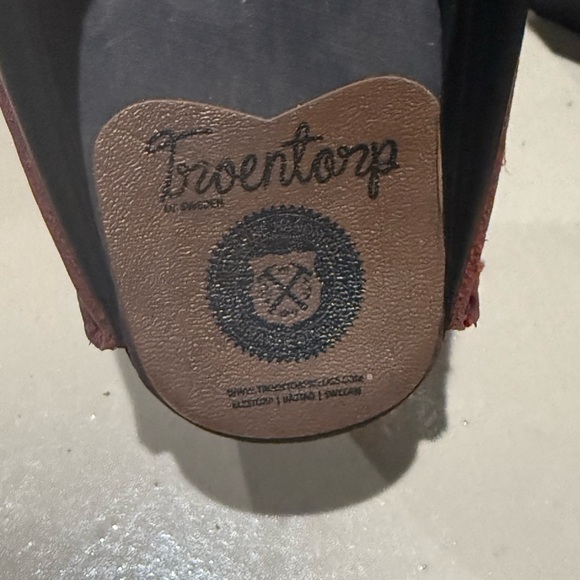 Troentorp Monet Bordeaux Leather Slip-On Clogs Womens Size 12.5-13 men’s 9.5-10 - Picture 13 of 15